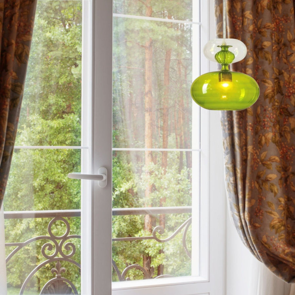 Artistic Blown Glass Pendant Light - Modern Kitchen light Fixture-Stylish Ceiling Decor- Ceiling light-Dining room Hanging lamp