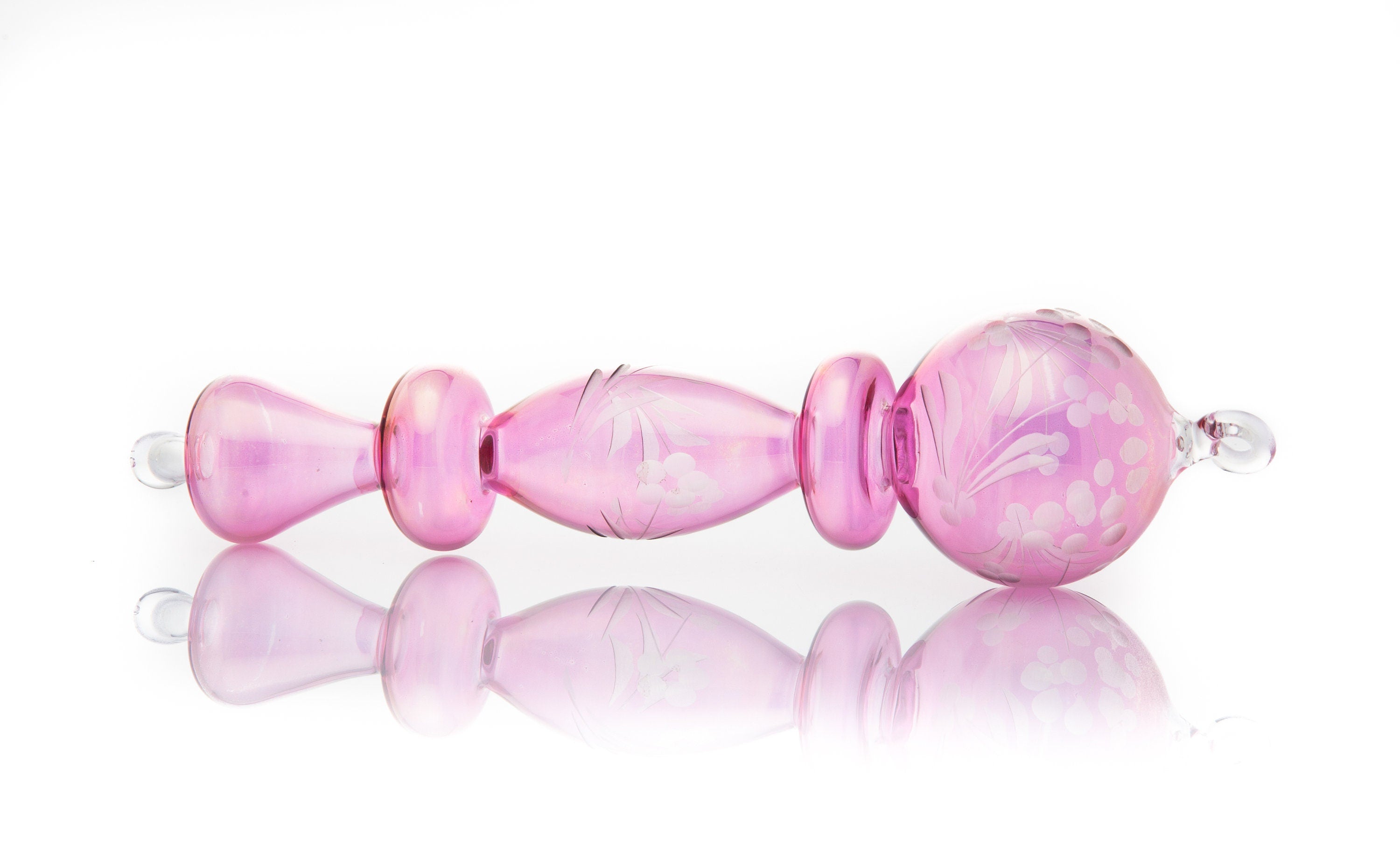 Exquisite Engraved Egyptian Glass Christmas Ornaments - Adorable Hanging Decor - Decorative Tree Topper - Art Glass Holiday Decorations