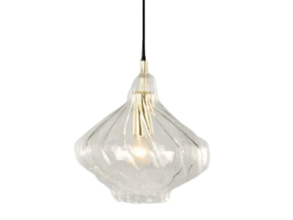 Blown Glass Pendant light - Custom Kitchen Island Fixture - Elegant Dining Room Lighting