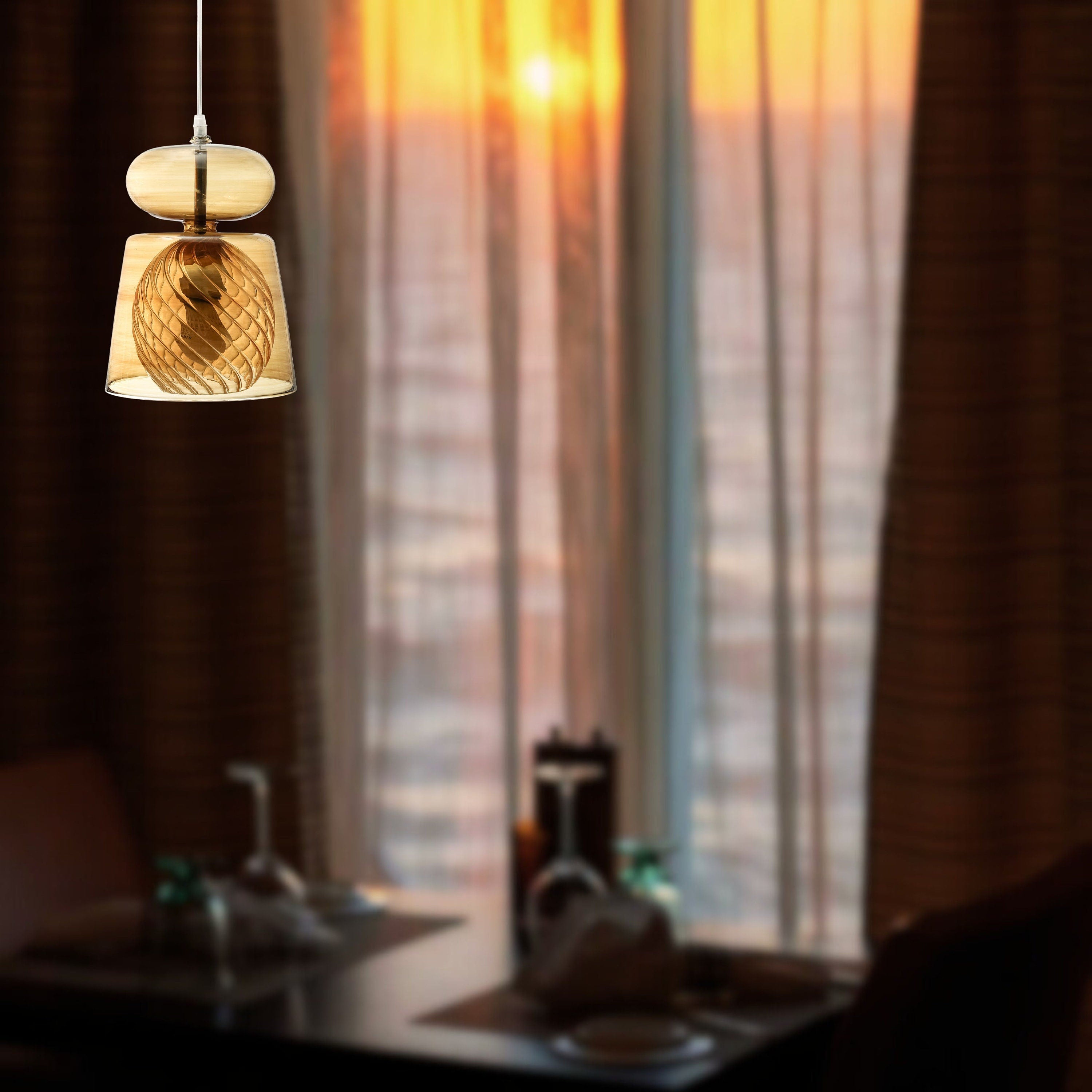 blown glass pendant light, modern Light pendant ,Blown Glass Light Fixtures, Kitchen light Decoration, Hanging lamp for Dining room