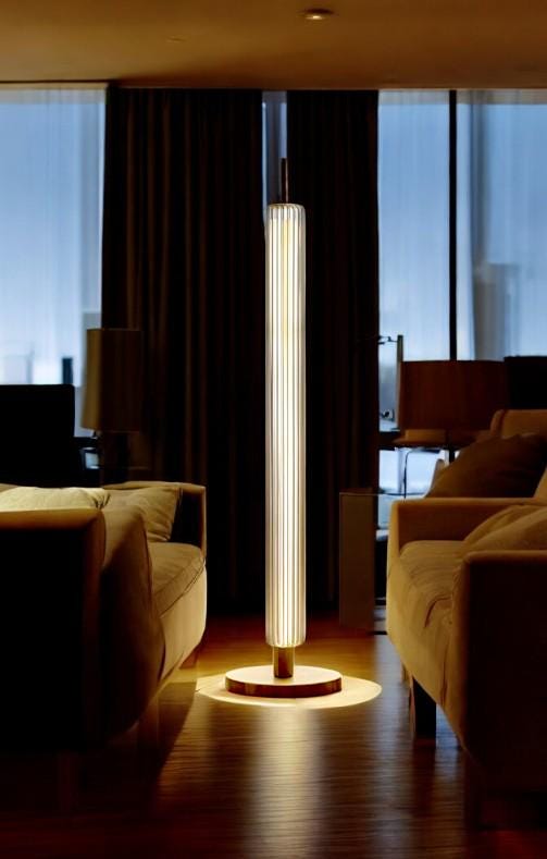 Handcrafted Glass Floor Lamp Elegant Design Contemporary Modern Handblown Glass Floor Lamp Artisan Crafted Standing Light modern floorlamp