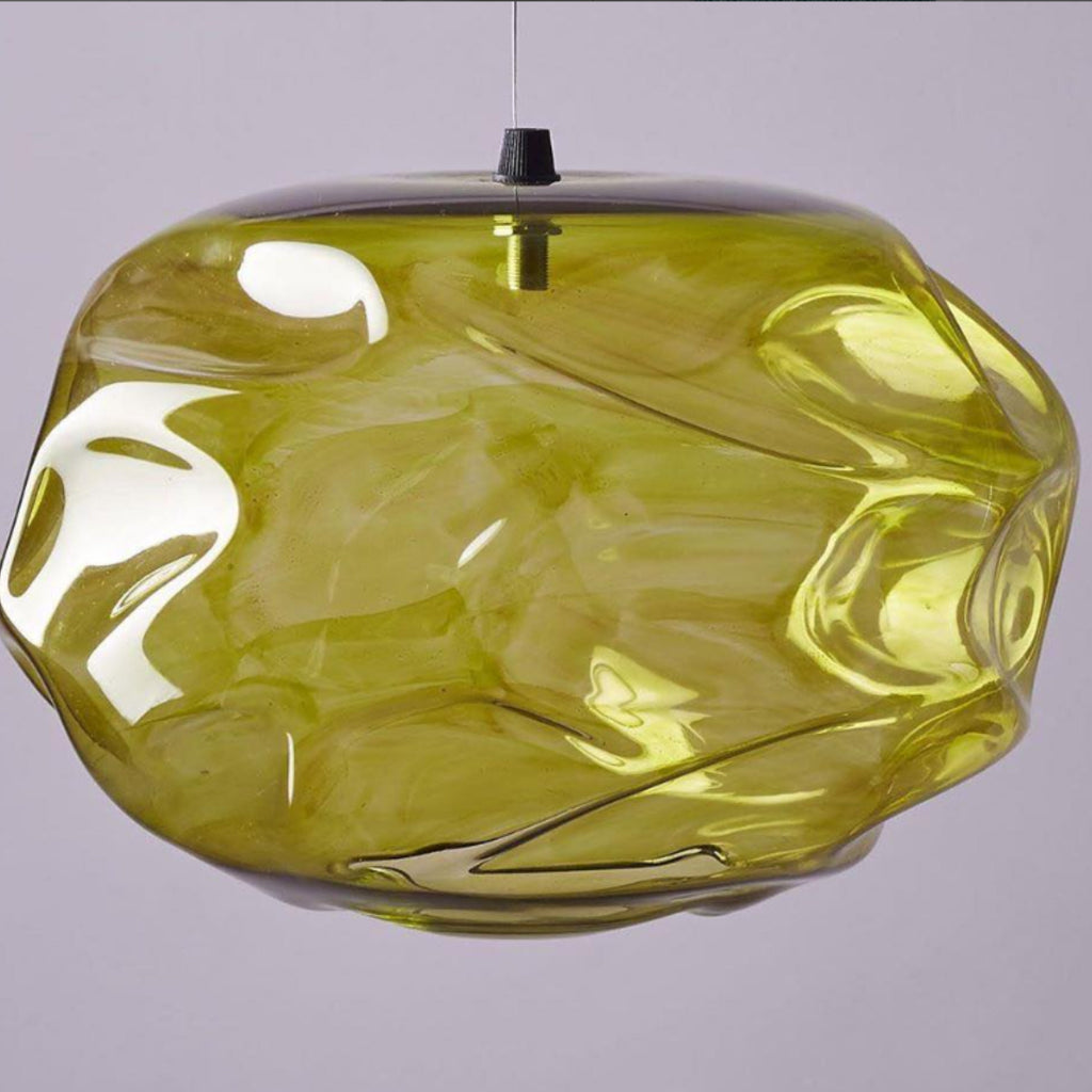 Blown Glass pendant light - Modern pendant light - customizable pendant  light-kitchen island  light - ceiling light  - deco light fixture