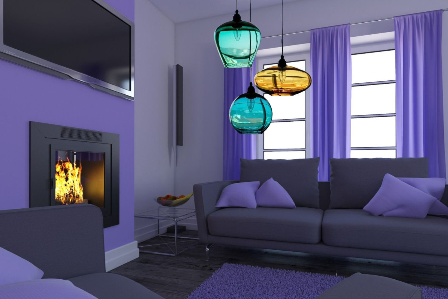 Hand-Blown Glass Pendant Lights – Custom Colors Inspired by Nature