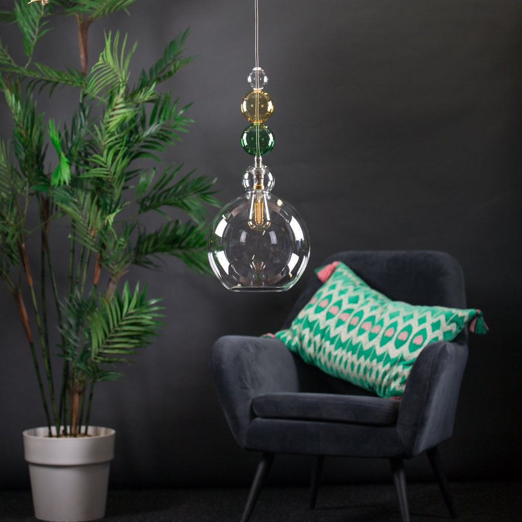 Exquisite Handcrafted Glass Pendant Lamp – Artisan Kitchen Chandelier –  -Artisan Custom Glass Pendant Light