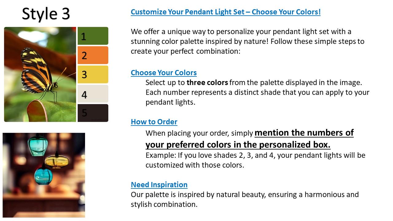 Hand-Blown Glass Pendant Lights – Custom Colors Inspired by Nature