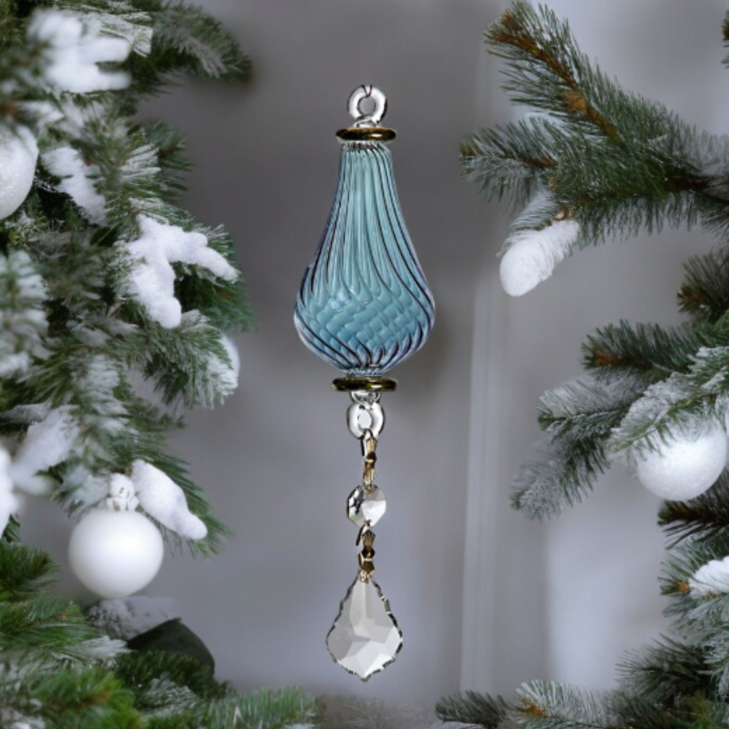 Christmas blown  glass Ornaments- Adorable Hanging Decorative Xmas ornaments for Christmas Tree Decorations Home-Blown glass  ornaments 2024