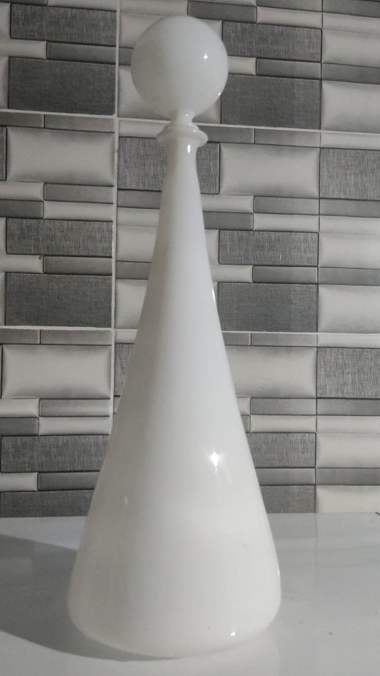 SPHERE white GLASS VASE modern