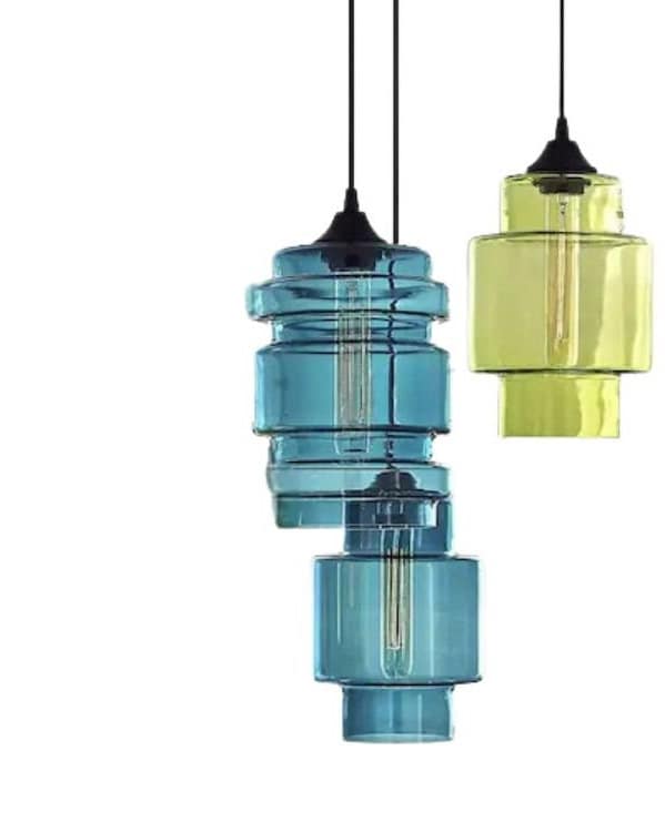 Pendant Lights for Kitchen Island ,Glass Pendant Light Kitchen Décor, Personalized Elegance for Dining Room, HandBlown Glass Lighting