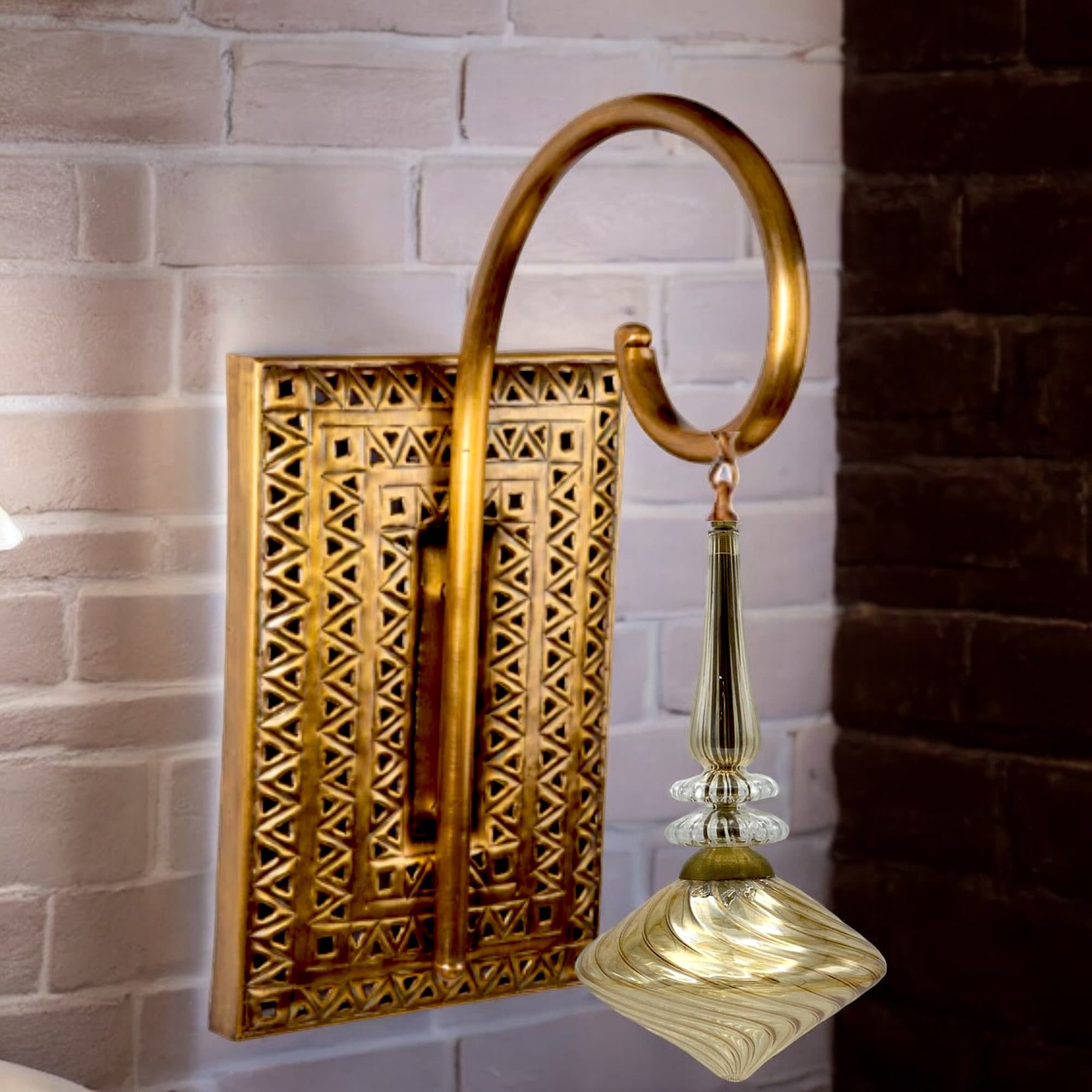 Sleek Glass Vanity Light - Unique Bathroom Sconce - Over Mirror Decor - Stylish Home Lighting