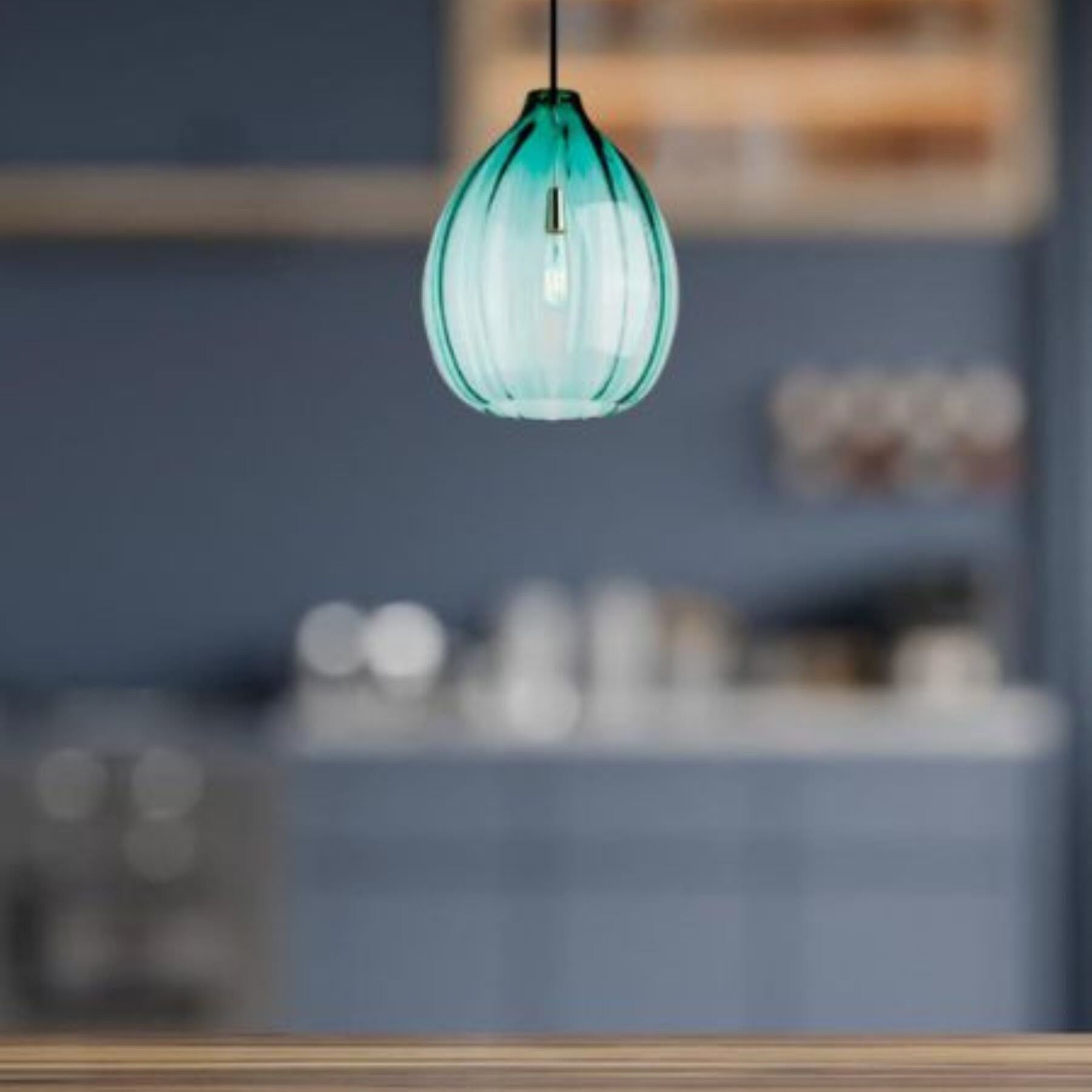 Blown Glass pendant light - Modern pendant light - kitchen island light - ceiling light fixture - dining room  pendant  - pendants lights