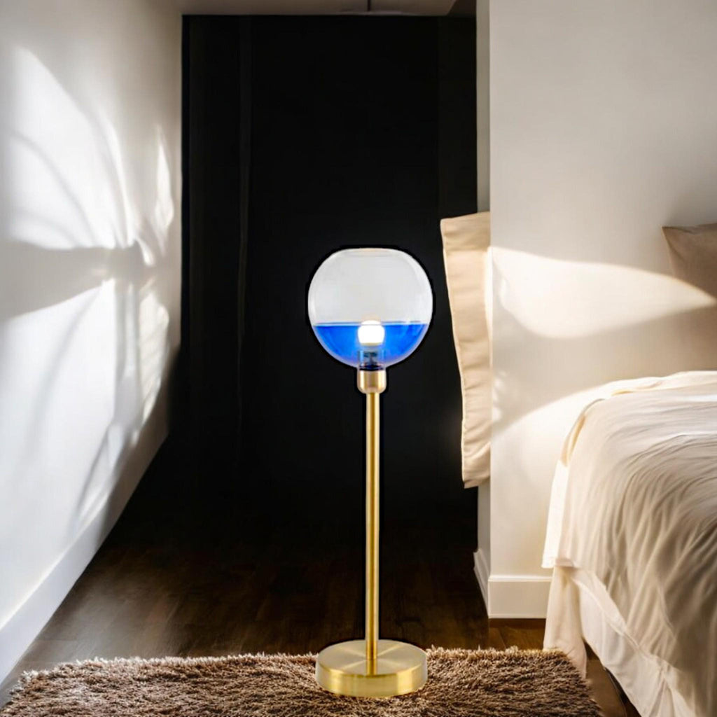Unique Glass Floor Lamp | Sleek Aesthetic & Warm Ambient Illumination