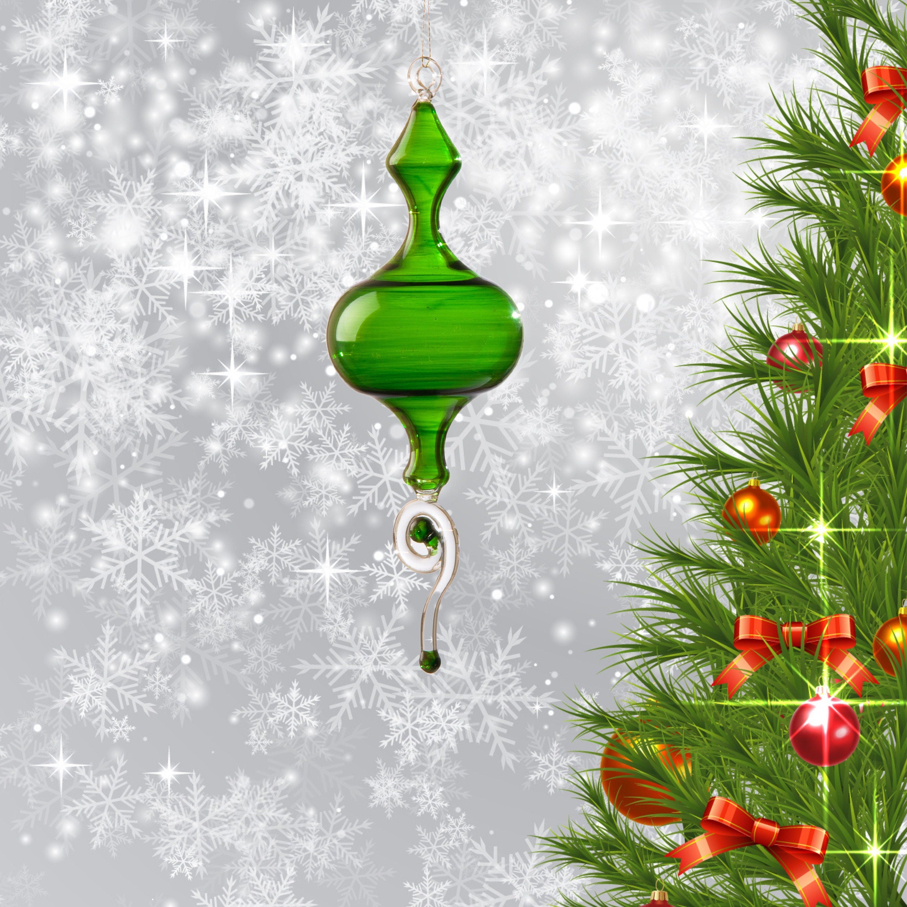 Christmas  Ornaments- Adorable Hanging ornament- Decorative tree topper- Christmas Tree Decorations  green  2023