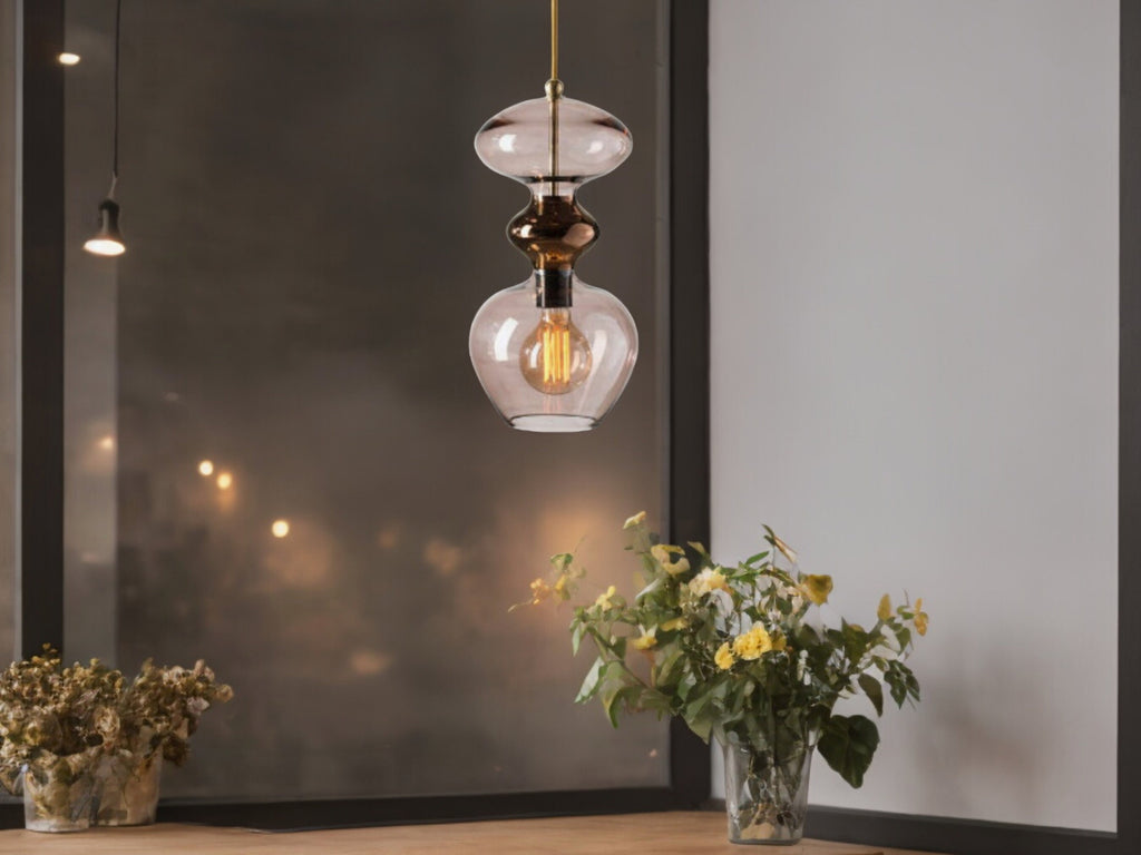 blown glass  pendant light, modern  glass Light pendant ,Blown Glass Light Fixtures Home  Decoration, Hanging lamp for Dining room lights