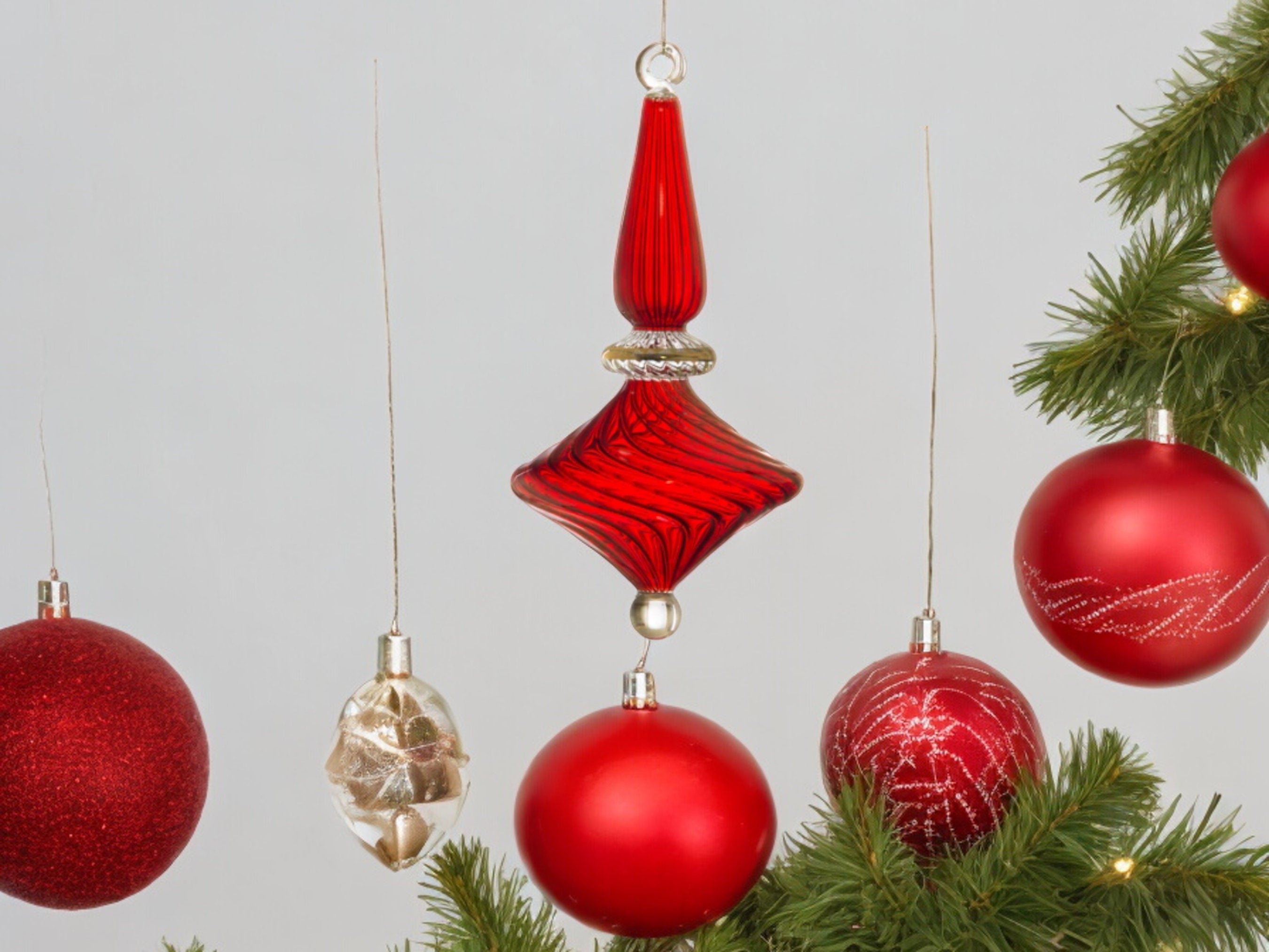 Christmas  Ornaments- Adorable Hanging ornament- Decorative tree topper- Christmas Tree Decorations Red 2024