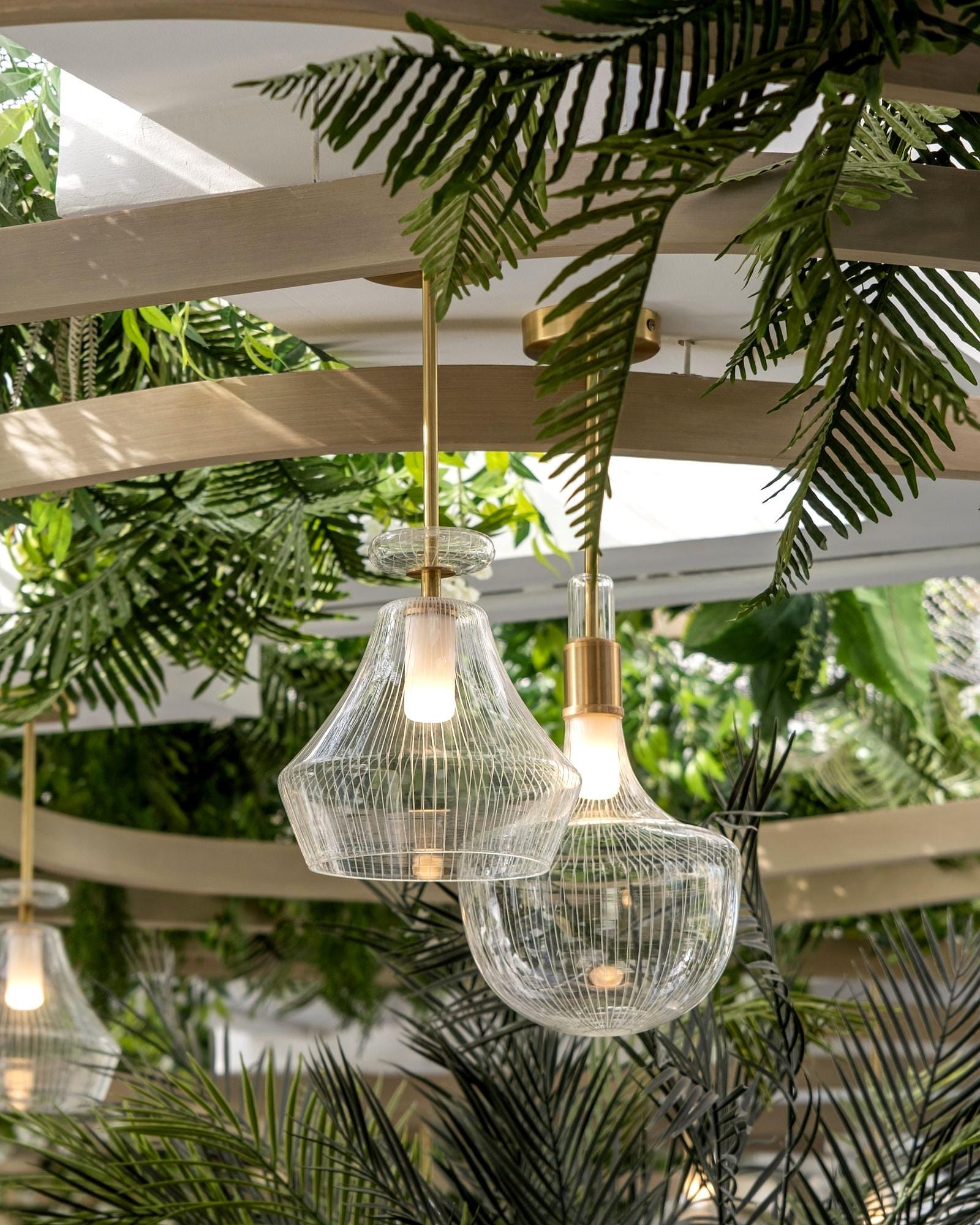 Set of 2 Hanging Light Glass Pendant Lights Artisan Ceiling Lamp Handblown Glass Fixture Interiors Inspired Ceiling Fixtures Custom Pendant