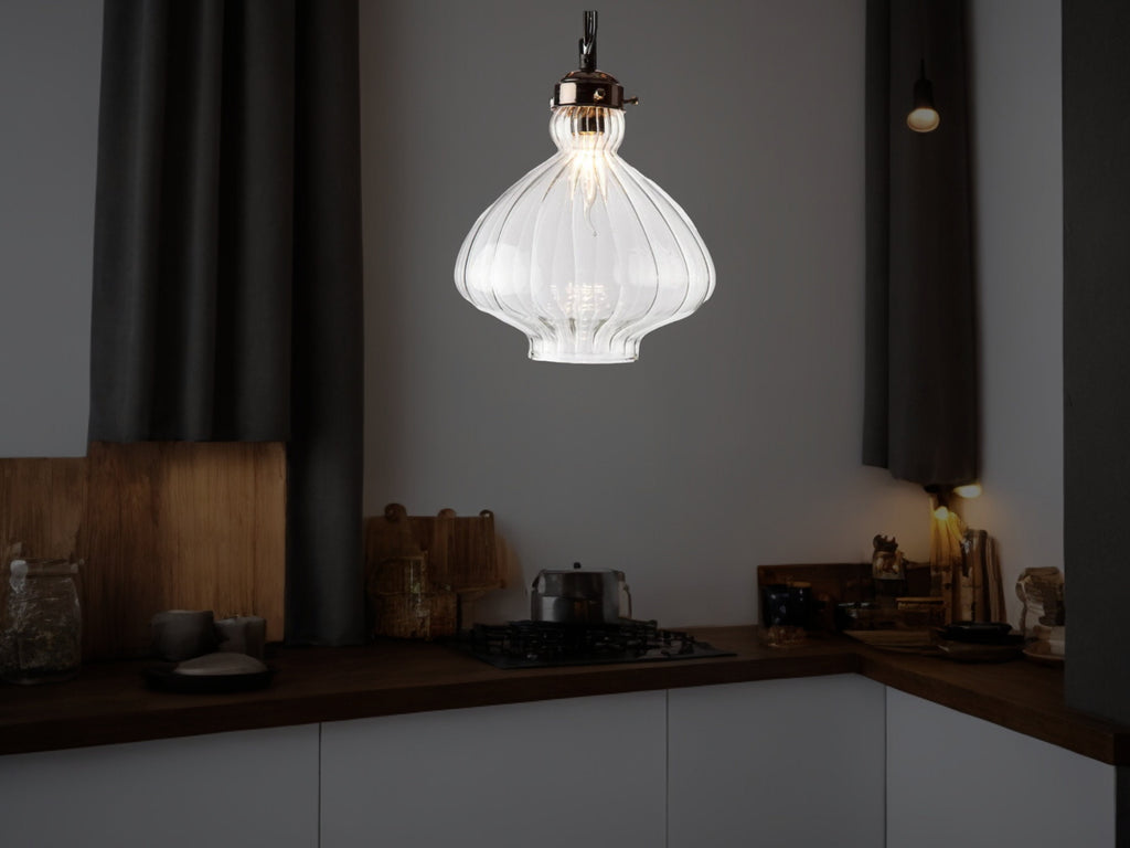 Contemporary Kitchen Glass Pendant Light, Elegant Blown glass  pendant Light ,Blown Glass Light Fixtures, Kitchen light Decoration