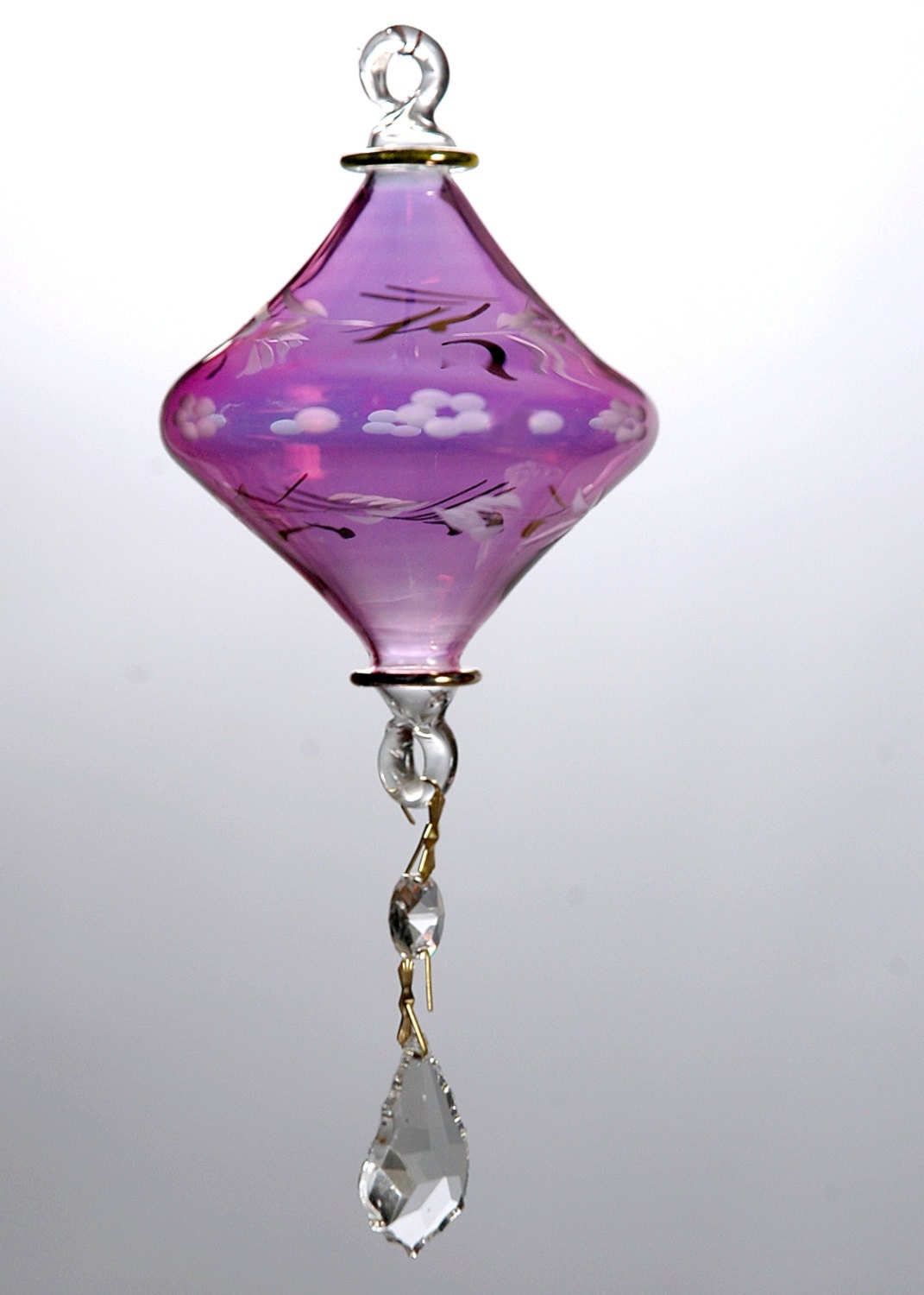 handmade glass Christmas ornaments