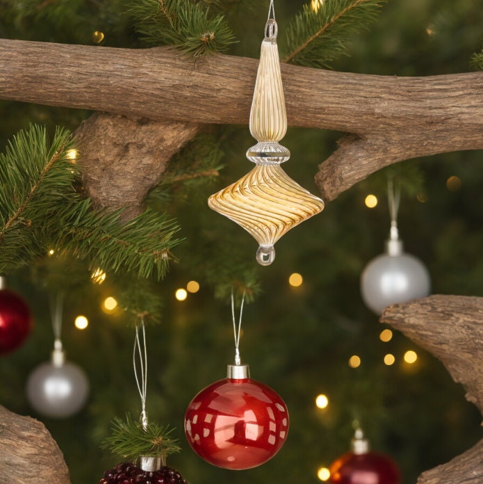 Christmas  Ornaments- Adorable Hanging ornament- Decorative tree topper- Christmas Tree Decorations  Gold 2024