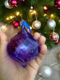 Christmas Tree Decorations Purple- Whimsical Tree Ornaments - Unique Hanging Decor - Sparkling Festive Accents"
