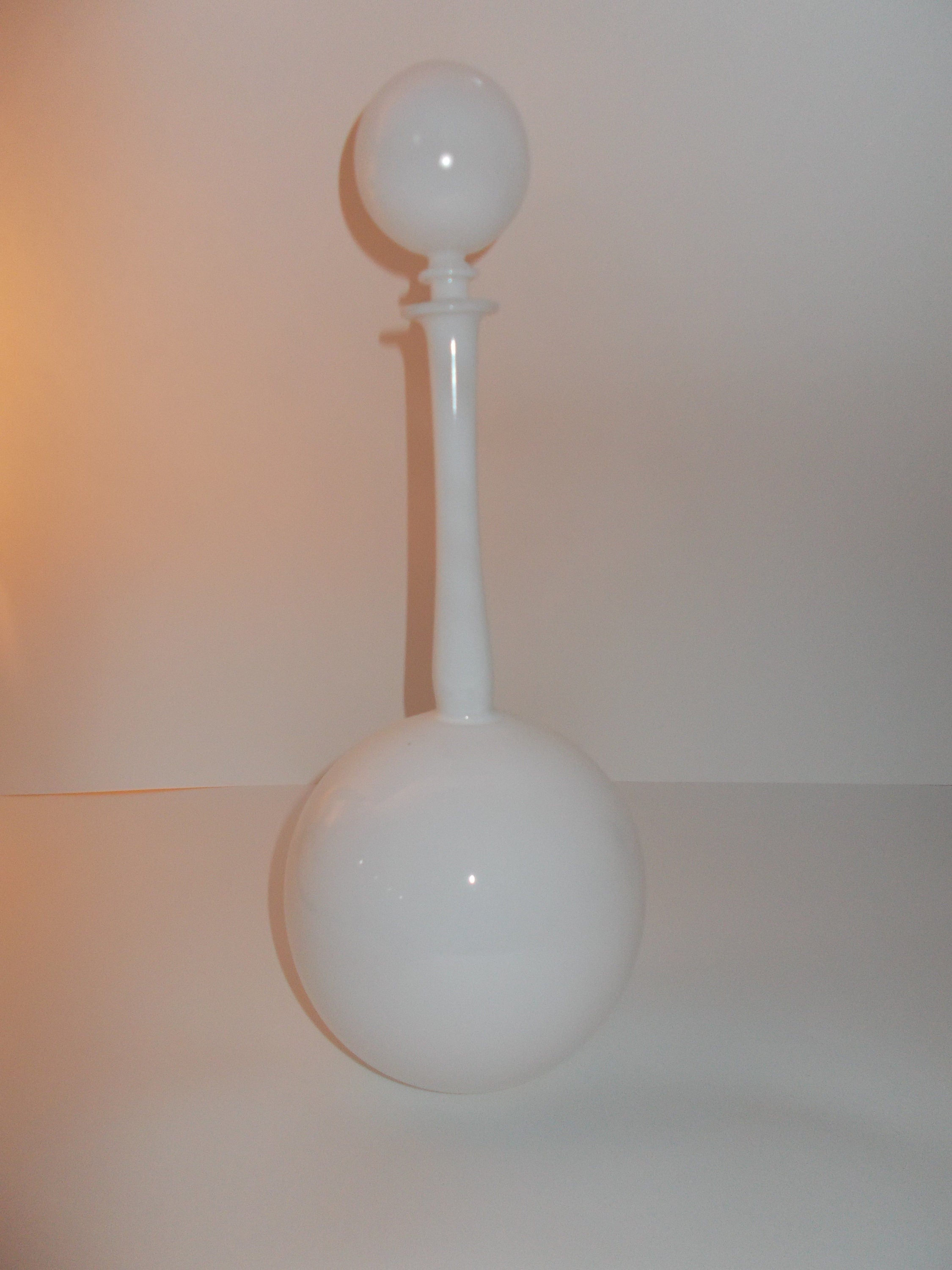 SPHERE white GLASS VASE modern