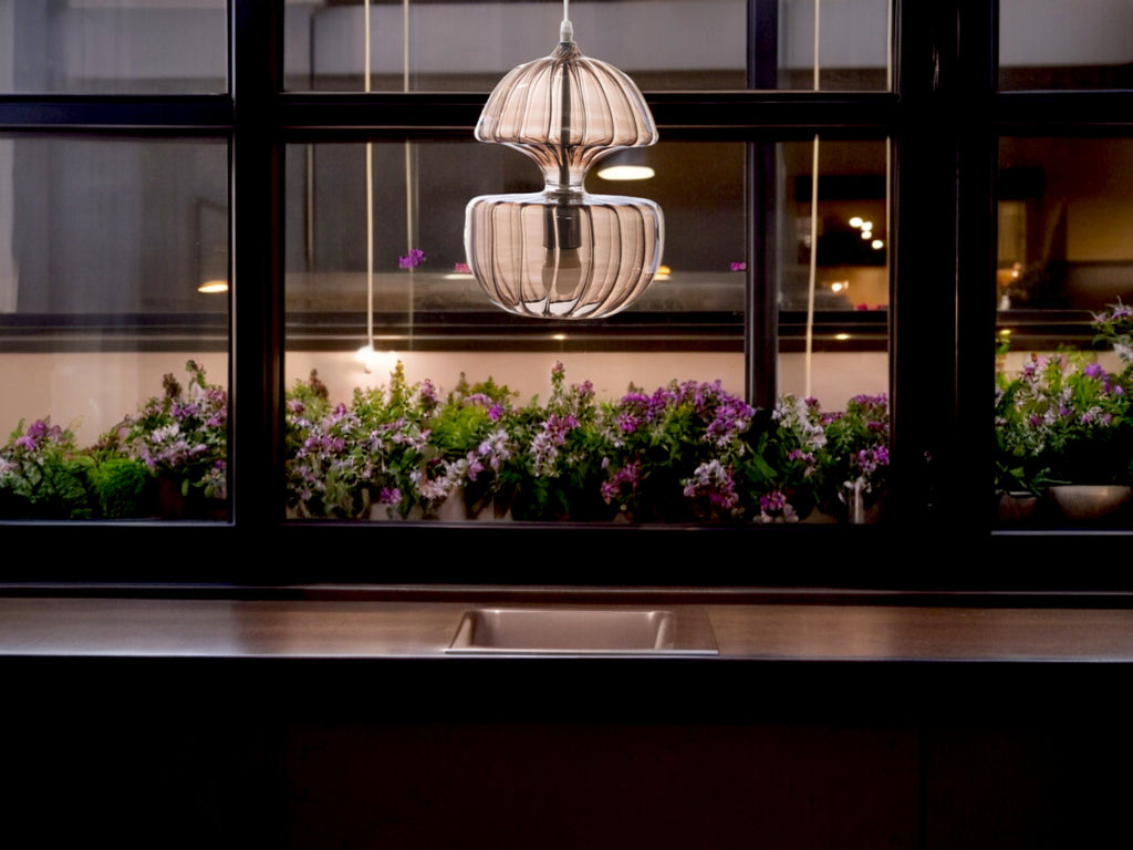 Artisan Handblown Glass Pendant light - Modern Kitchen Island Lighting - Contemporary Ceiling Light - Handmade Kitchen decoration