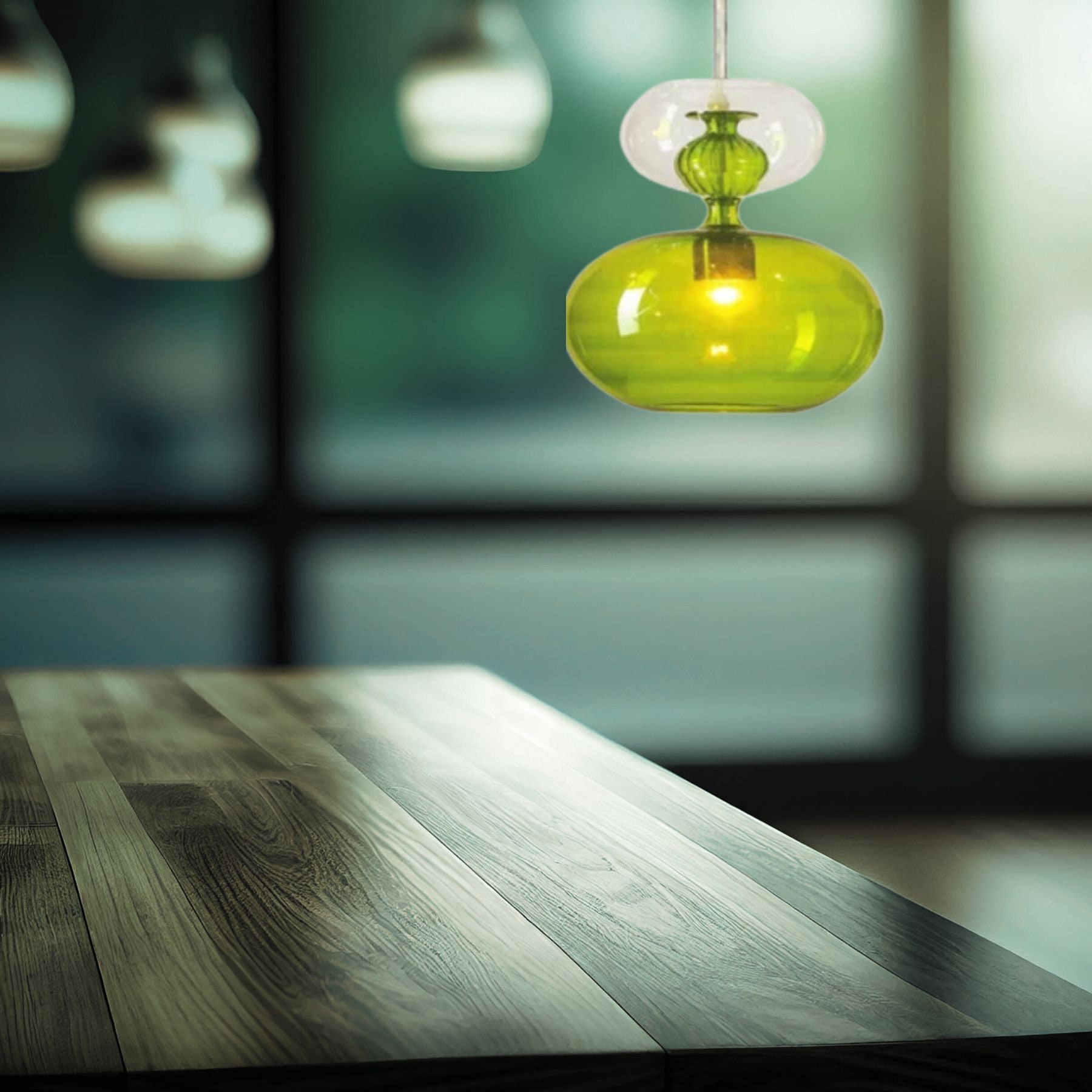 Artistic Blown Glass Pendant Light - Modern Kitchen light Fixture-Stylish Ceiling Decor- Ceiling light-Dining room Hanging lamp