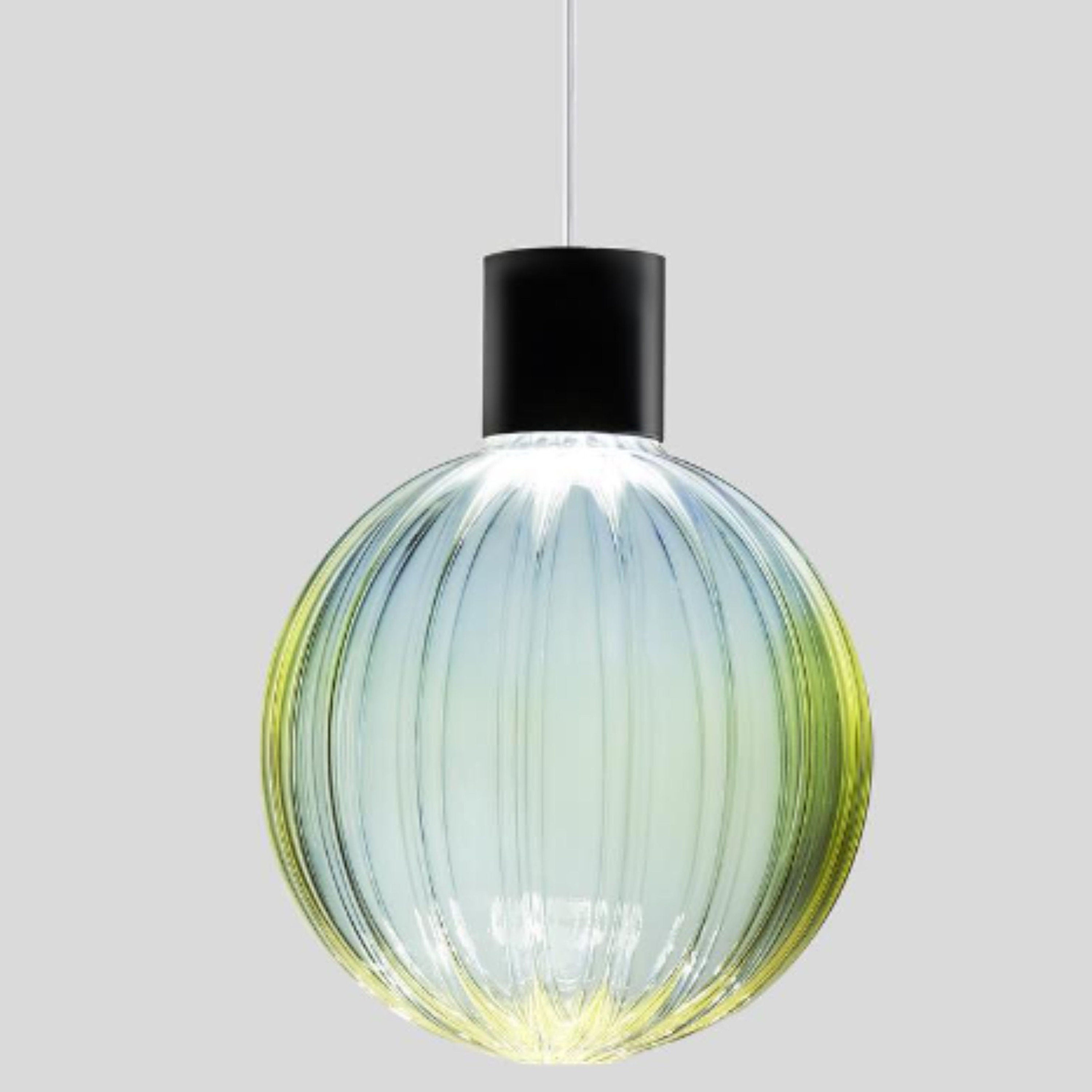Artisan Crafted Glass Chandelier - Blown glass pendant Light for Dining Room-Customizable Glass Pendant Light