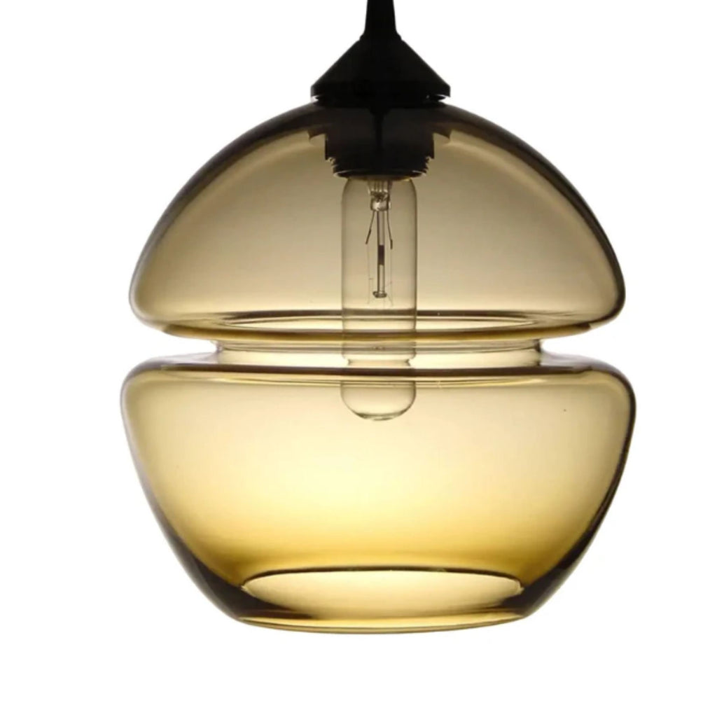 Blown glass light pendant for kitchen decor, glass blown pendant, custom lights, ceiling light fixture, blown glass pendant,handmade pendant