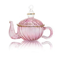 Christmas Ornaments Teapot Shaped Glass - Christmas Tree Decorations - Hanging Glass Ornaments for Holiday - Hand Blown Ribbed Glass 2024