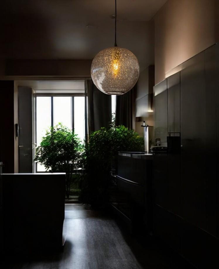 Elegant Handmade Glass Globe Pendant Light – Modern Ceiling Lamp for Kitchen, Bedroom, Dining & Living Room – Home Decor Lighting