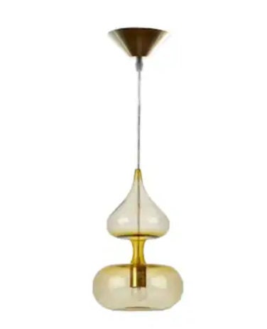 Blown Glass Pendant Light - Modern Kitchen Island Light - Ceiling Decor - Light Fixture