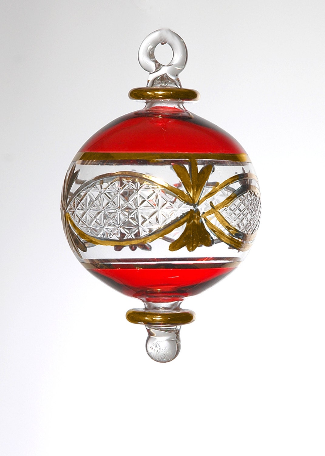 Custom holiday glass ornaments