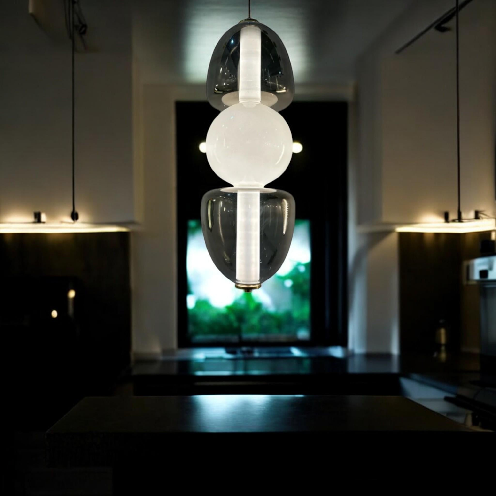 Elegant Personalized Glass Pendant Light - Modern Kitchen Fixture-Trendy Kitchen Deco Pendant