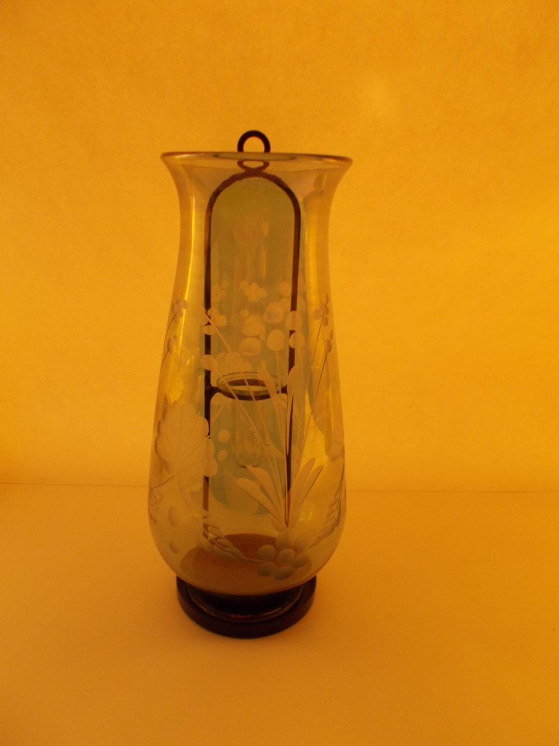 blue hand made Glass Scent