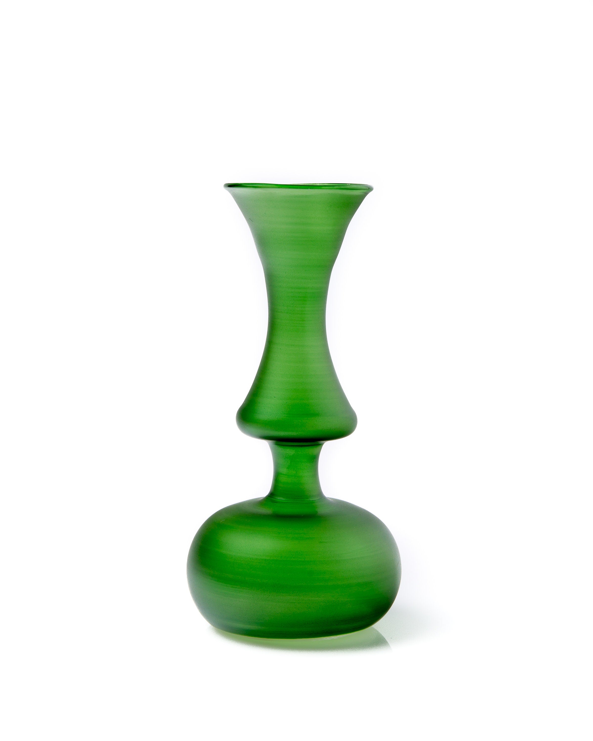 Handblown Art Deco Vase – Vintage Colored Glassware – Unique Flower Vase – Blown Glass Home Decor