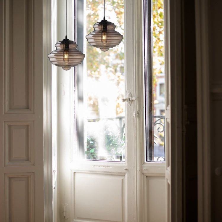 Blown glass light pendant for Living room , glass blown pendant, Dining pendant light, ceiling light ,Handmade glass pendant, ceiling decor