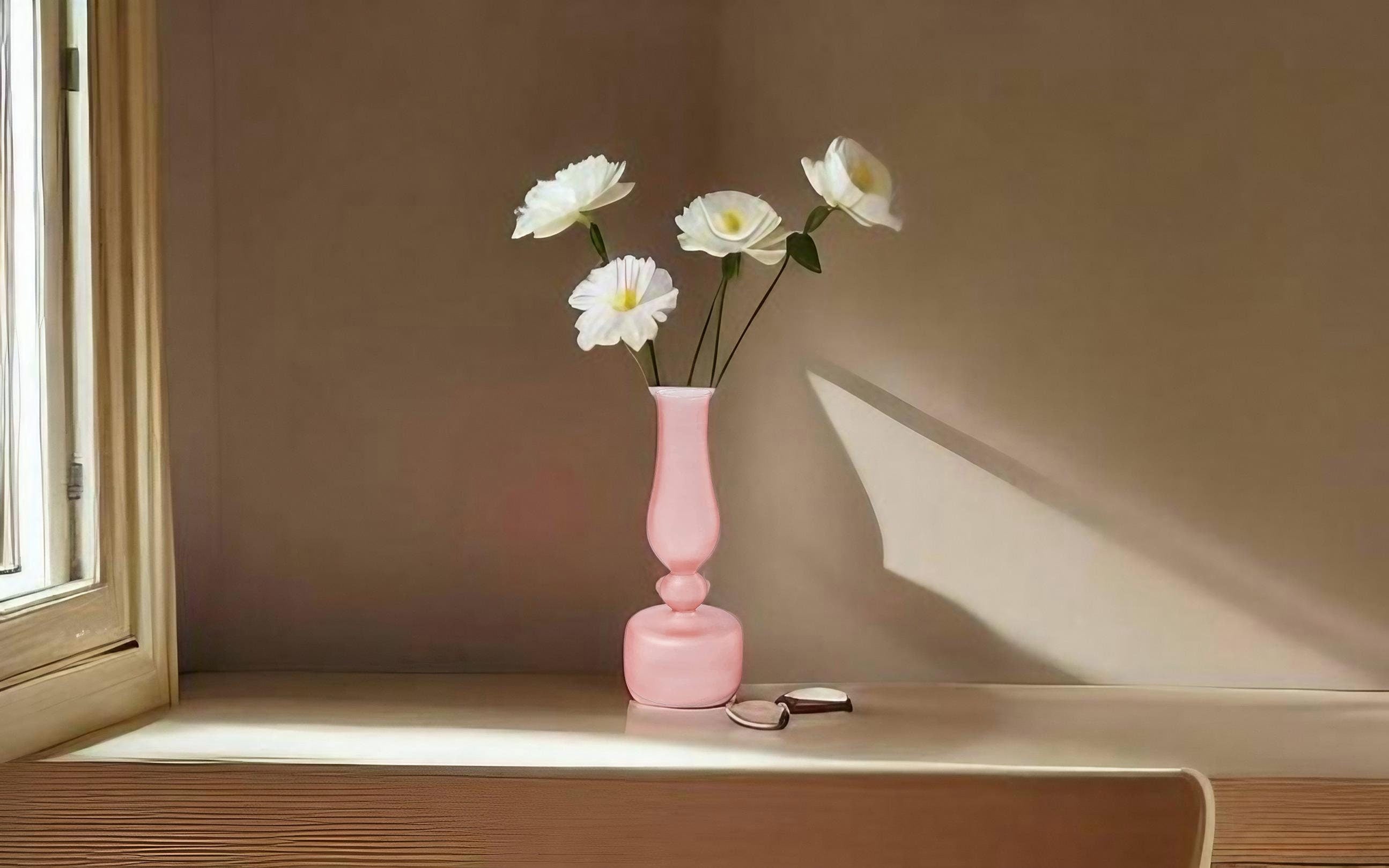 Artisan Blown Glass Vase - Handcrafted Home Decor - Beautiful Flower Vase-custom glass vase