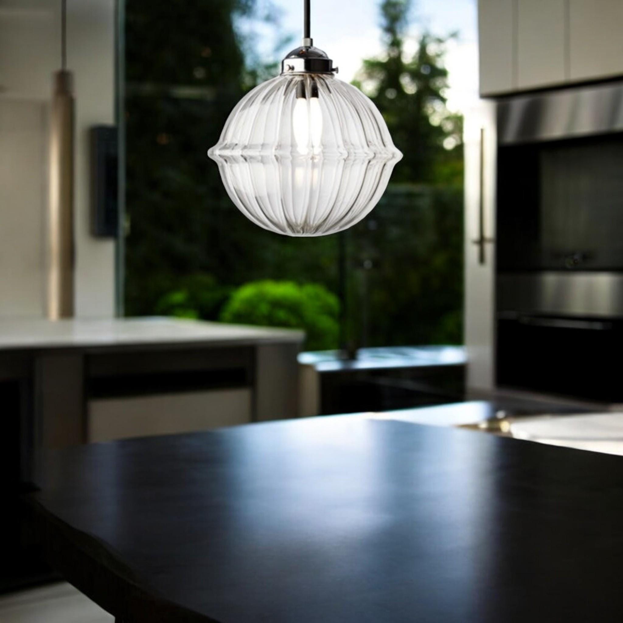 Elegant Custom Glass Pendant Lamp – Exquisite Artisan Chandelier Lighting-Stunning Pendant Light for Kitchen Elegance