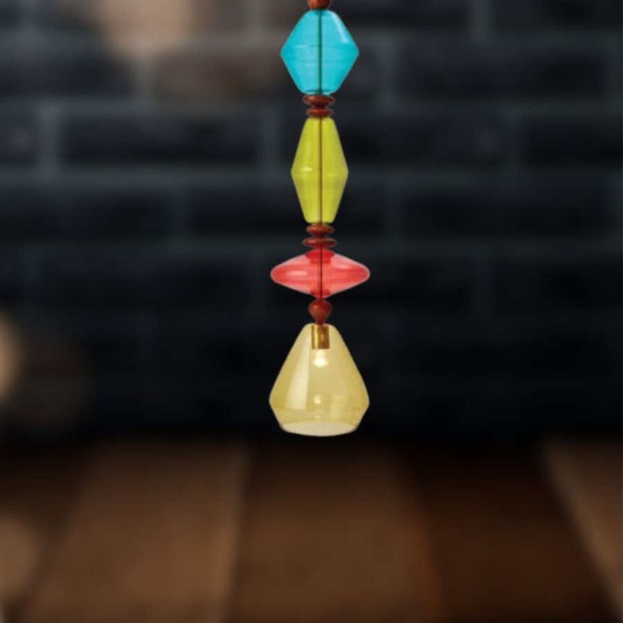 Customizable Multicolored Blown Glass Pendant Light – Modern Ceiling Light Fixture – Decorative Pendant Lamp-deco light fixture