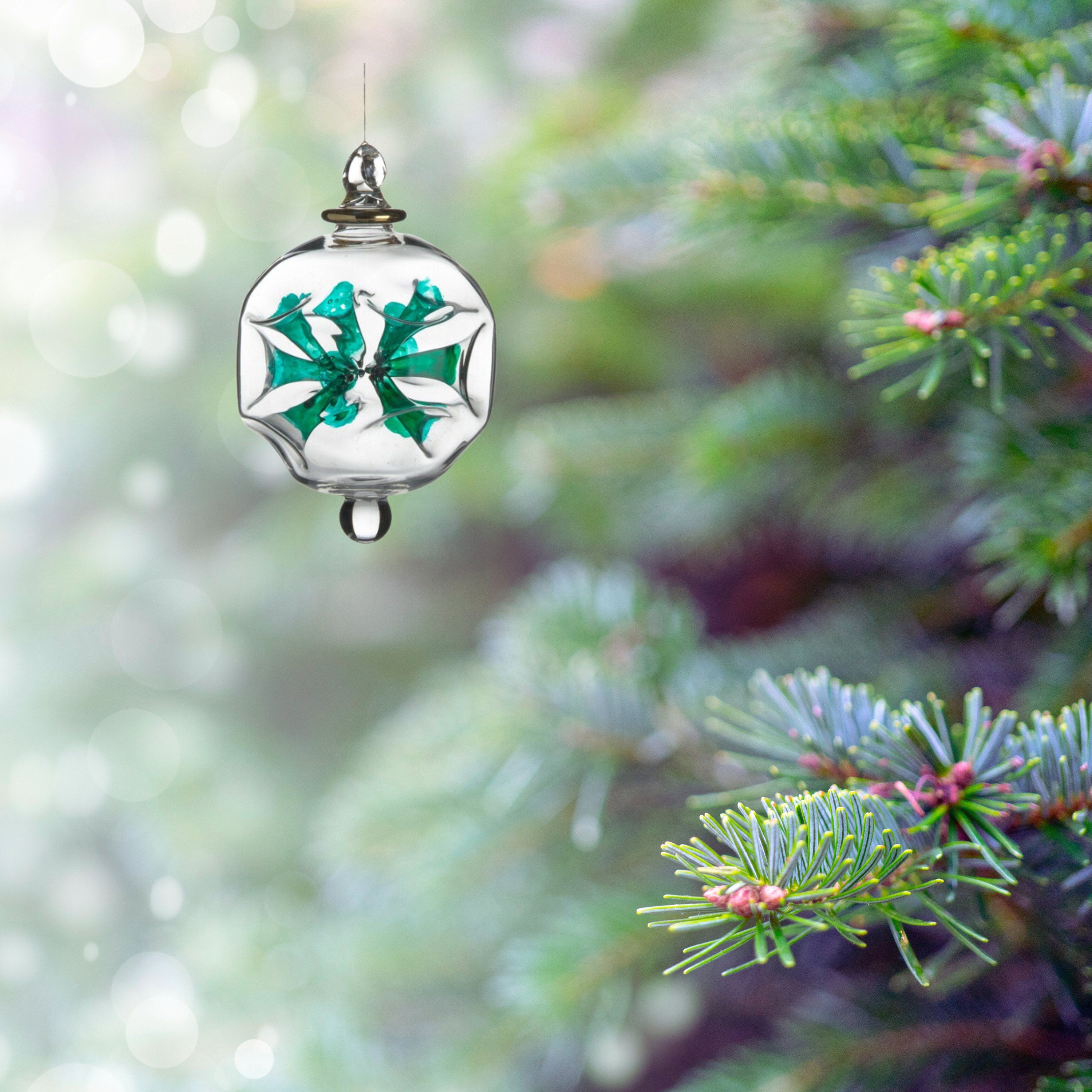 Christmas  Glass Ball Ornaments -Decorative Xmas Balls for Christmas Tree  -Blown Glass  ornaments-Egyptian Decorations ornaments 2024