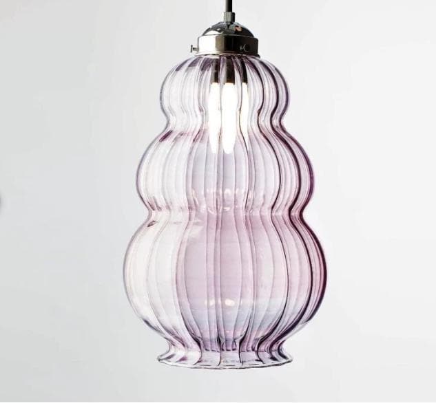 Exquisite Blown Glass Pendant - One-of-a-Kind Luxury Lighting Design for Any Space"