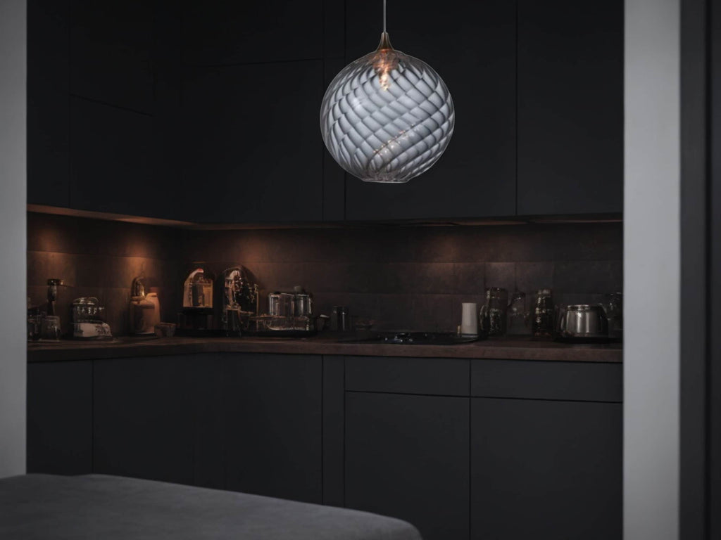 Artisan Chandelier Lamp -Exquisite Handcrafted Glass Pendant Light – Elegant Kitchen Light Fixture-Custom glass pendant light