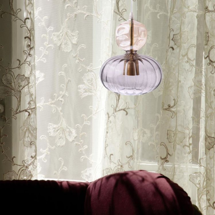 Handmade Glass Pendant Light – Modern Globe Ceiling Lamp for Kitchen, Living Room, Dining Room & Bedroom – Chic Home Decor Lighting