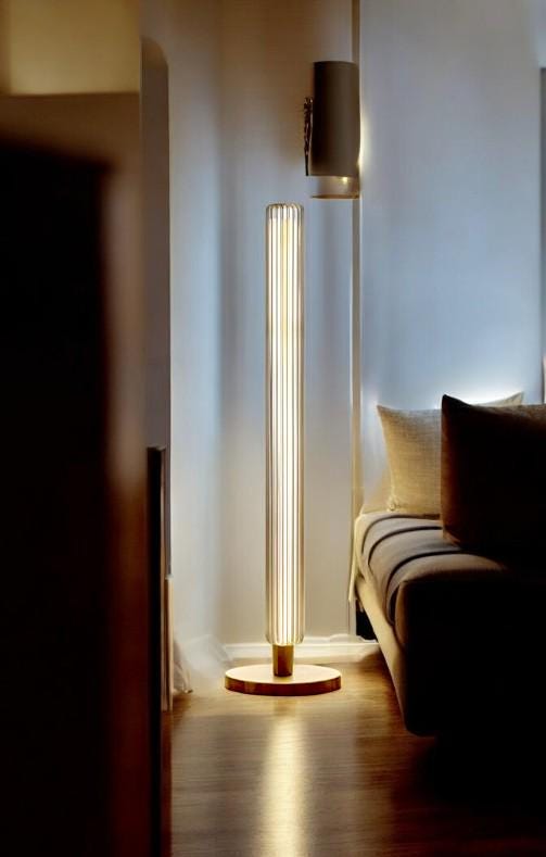 Handcrafted Glass Floor Lamp Elegant Design Contemporary Modern Handblown Glass Floor Lamp Artisan Crafted Standing Light modern floorlamp