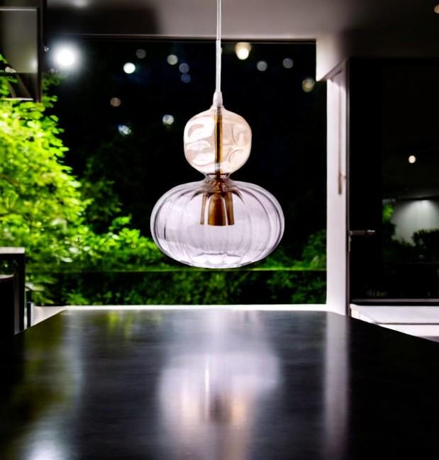 Handmade Glass Pendant Light – Modern Globe Ceiling Lamp for Kitchen, Living Room, Dining Room & Bedroom – Chic Home Decor Lighting