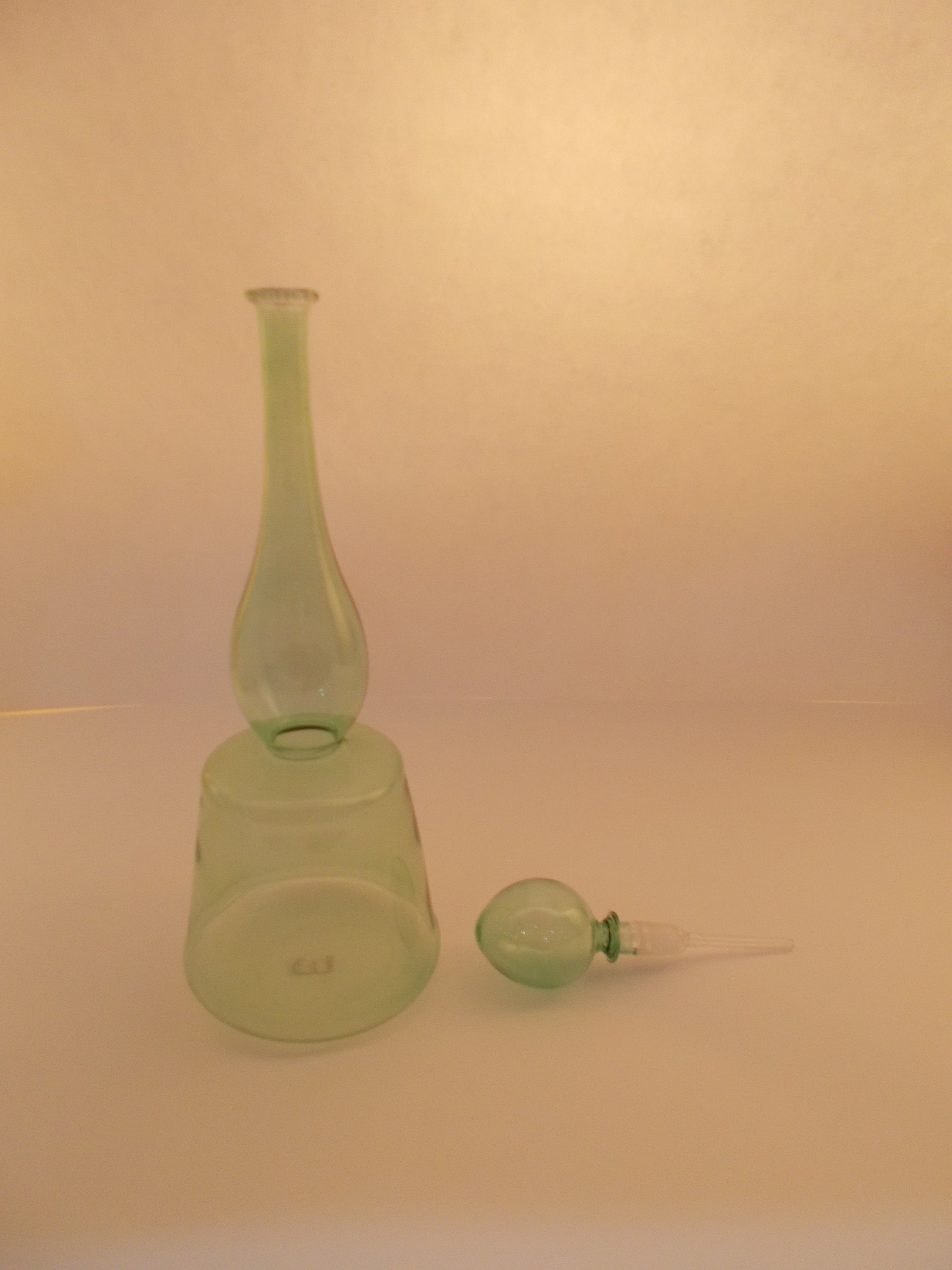 Green GLASS VASE modern
