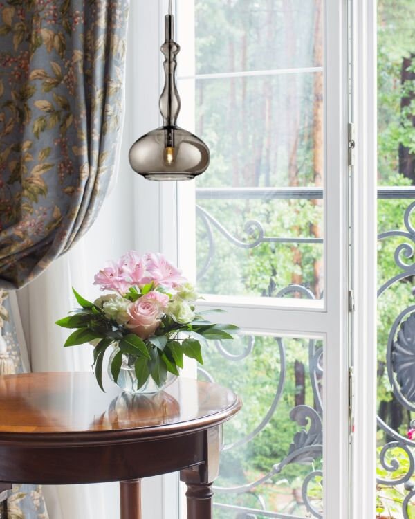 Stained Glass Pendant Light Handmade Ceiling Lamp for Bedroom Kitchen or Hallway Modern Hanging Fixture Custom Glass Lighting