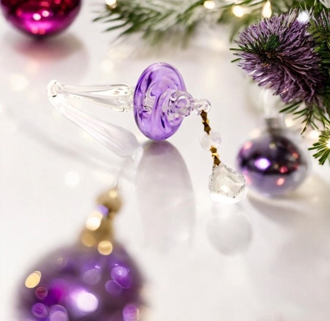 Christmas Glass Ball Ornaments -Blue Xmas Balls for Christmas Tree -Blown Glass ornaments-Egyptian Decorations ornaments-Perfect gift 2024