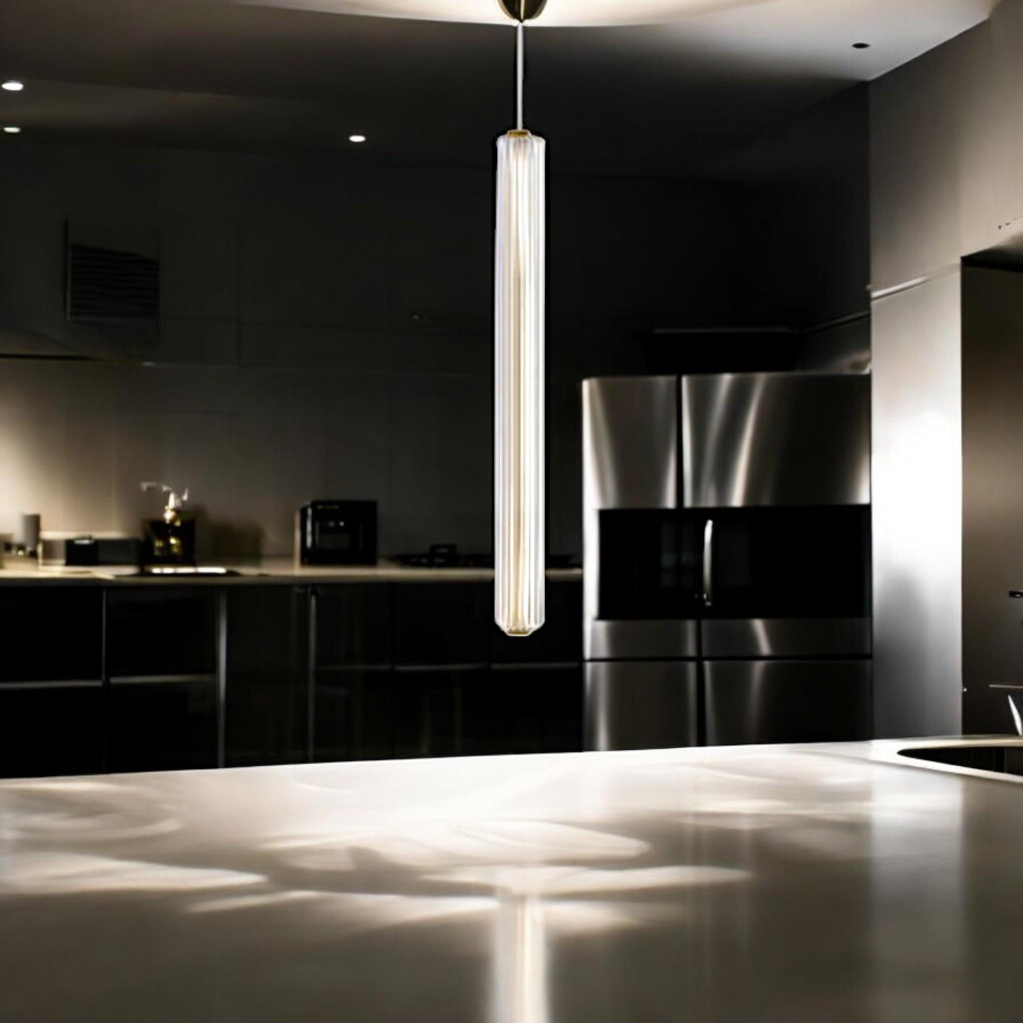 Light with Brass or Chrome Finish Modern Ceiling Lamp Handmade for Kitchen Island or Bedroom Lighting Decor