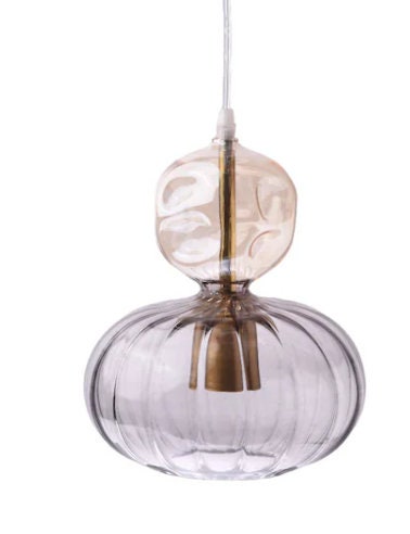 Handmade Glass Pendant Light – Modern Globe Ceiling Lamp for Kitchen, Living Room, Dining Room & Bedroom – Chic Home Decor Lighting